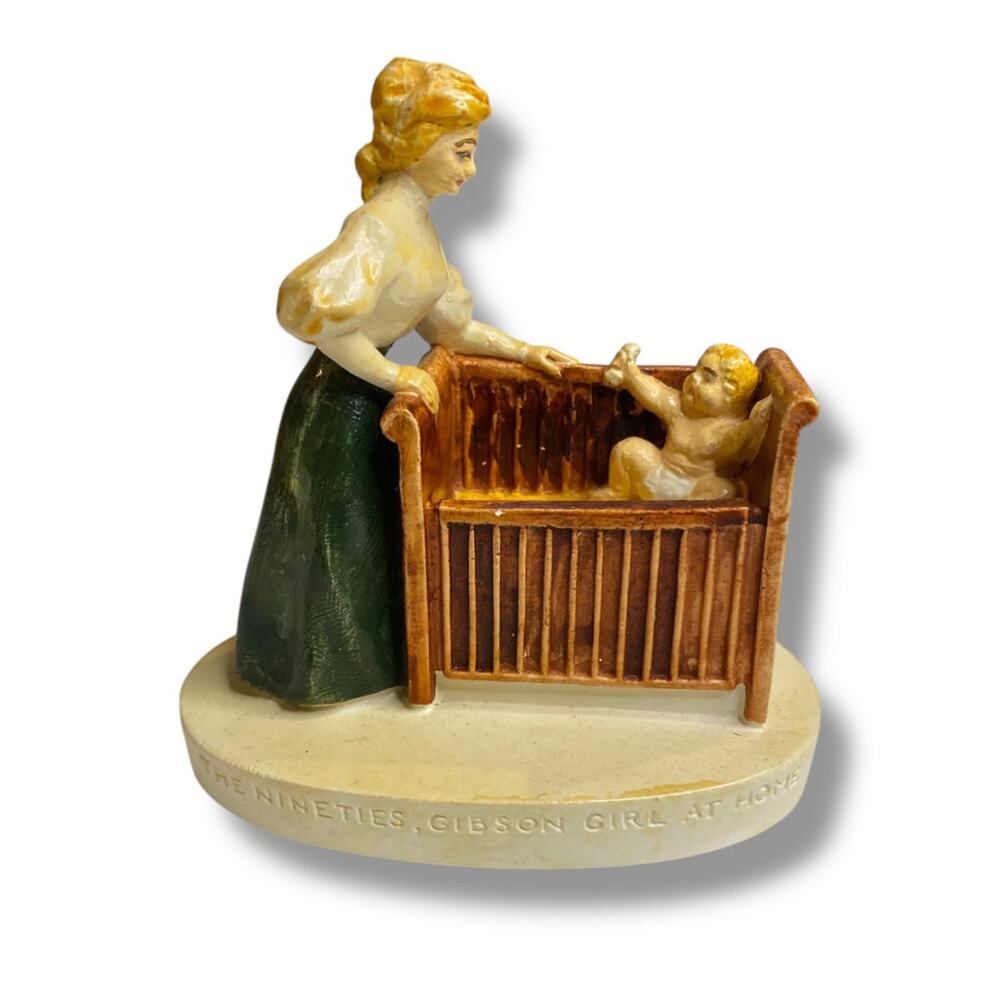 Sebastian Miniatures The Nineties, Gibson Girl at Home 1960 Figurine 3.25"